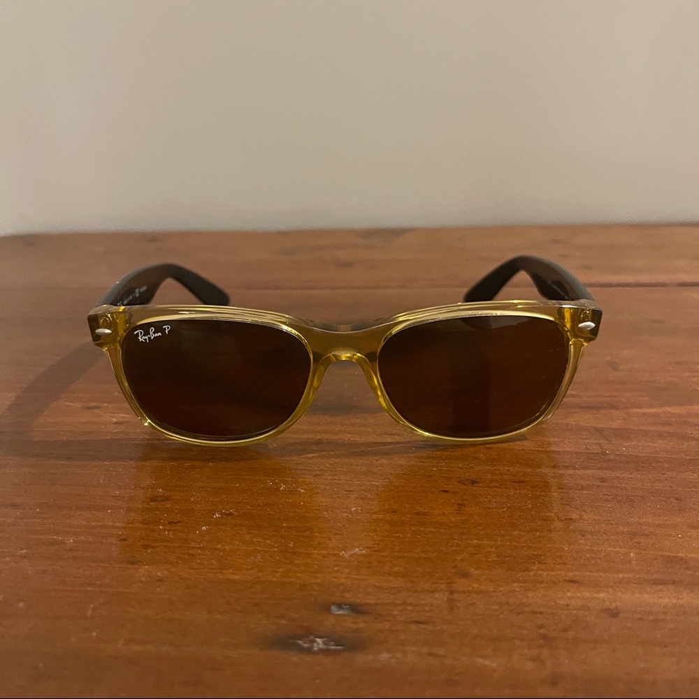 New Wayfarer Bicolor Polarized Rayban Sunglasses
